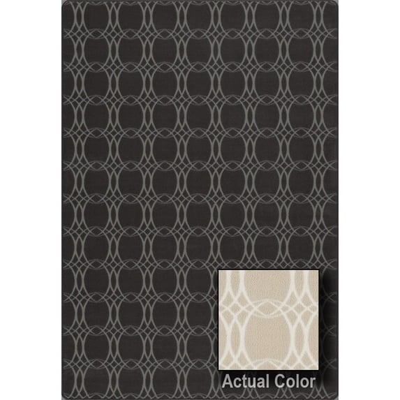 Milliken Imagine Area Rug BELTANE Beltane Champagne Rings Loops 5' 4" x 7' 8" Rectangle