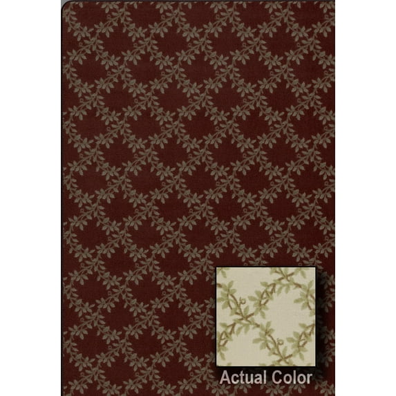 Milliken Imagine Area Rug BLUFFVIEW Bluffview Spring Vine Leaves Crosshatch 7' 8" x 10' 9" Rectangle