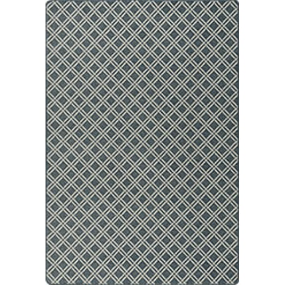 Milliken Imagine Area Rug CANOVA LATTICE AEGEAN BLUE Canova Lattice Aegean 2 8 x 3 10 Rectangle