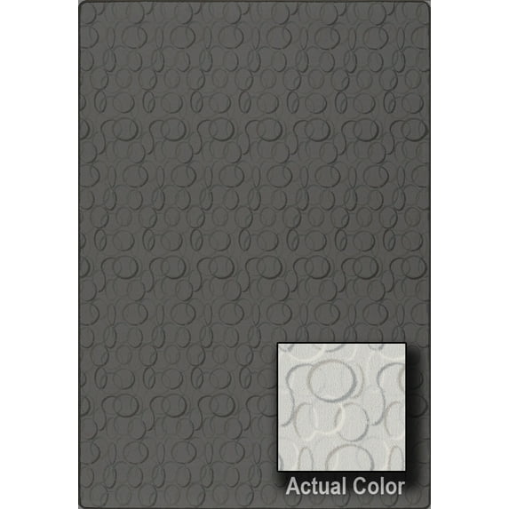 Milliken Imagine Area Rug CITY PLACE City Place Hazy Blue Orbs Rings 2' 1" x 7' 8" Rectangle