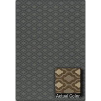 Milliken Imagine Area Rug DELANO Delano Truffle Lines Crosshatch 2' 1" x 7' 8" Rectangle