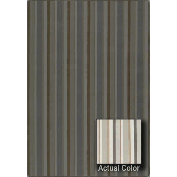 Milliken Imagine Area Rug EAST ISLE East Isle Palace Stone Bars Beige 2' 1" x 7' 8" Rectangle