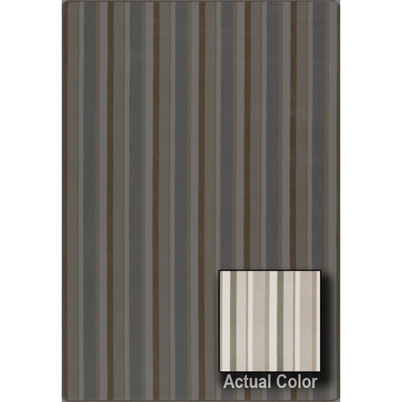 Milliken Imagine Area Rug EAST ISLE East Isle Winter Garden Lined Bars 5' 4" x 7' 8" Rectangle