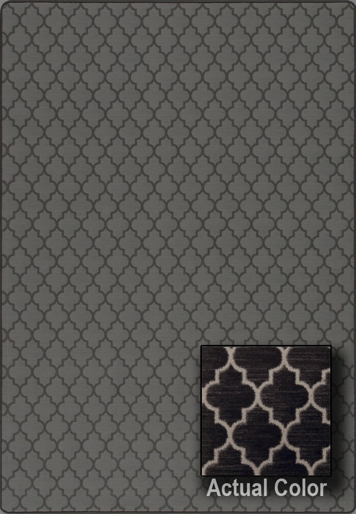Milliken Imagine Area Rug ESSEX Essex Manor Black Crosshatch Diamond 2' 8" x 3' 10" Rectangle