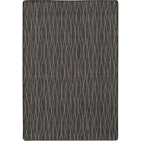 Milliken Imagine Area Rug FLOW II GRAPHITE Flow Ii Graphite Lines Waves 10 9 x 13 2 Rectangle