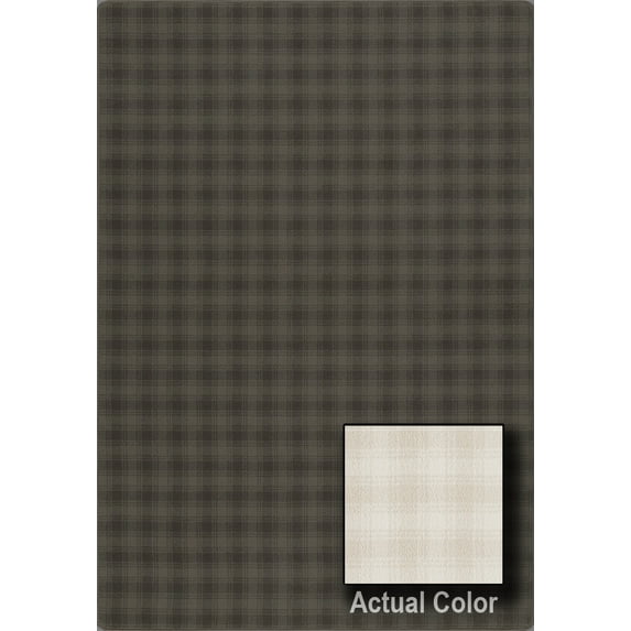 Milliken Imagine Area Rug HICKORY RUN Hickory Run Chalkware Rows Plaid 3' 10" x 5' 4" Rectangle