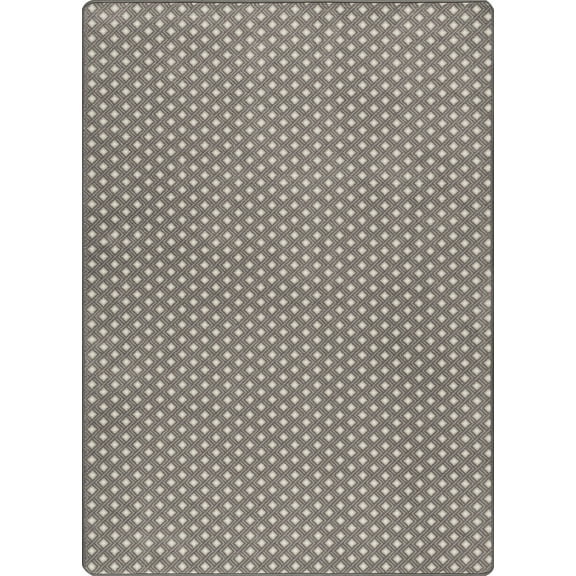 Milliken Imagine Area Rug KINGSLAND Kingsland Sterling Boxes Diamond 5' 4" x 7' 8" Rectangle