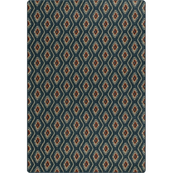 Milliken Imagine Area Rug LA CASA IMPERIAL BLUE La Casa Imperial 10 9 x 13 2 Rectangle
