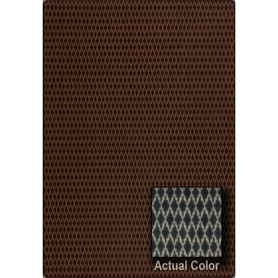 Milliken Imagine Area Rug LANDOVER Landover Deep Indigo Argyle Diamond 3' 10" x 5' 4" Rectangle