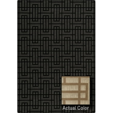 Milliken Imagine Area Rug LOCKPORT Lockport Mica Grid Blocks 7' 8" x 10' 9" Rectangle