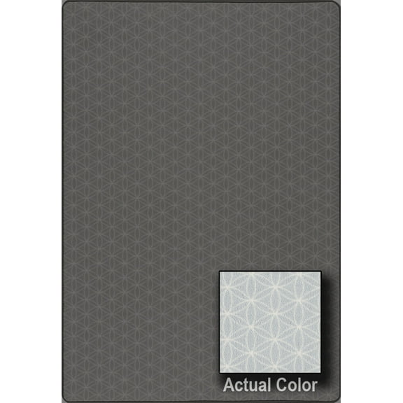 Milliken Imagine Area Rug LUCIDA Lucida Soft Blue Diamonds Triangles 7' 8" x 10' 9" Rectangle