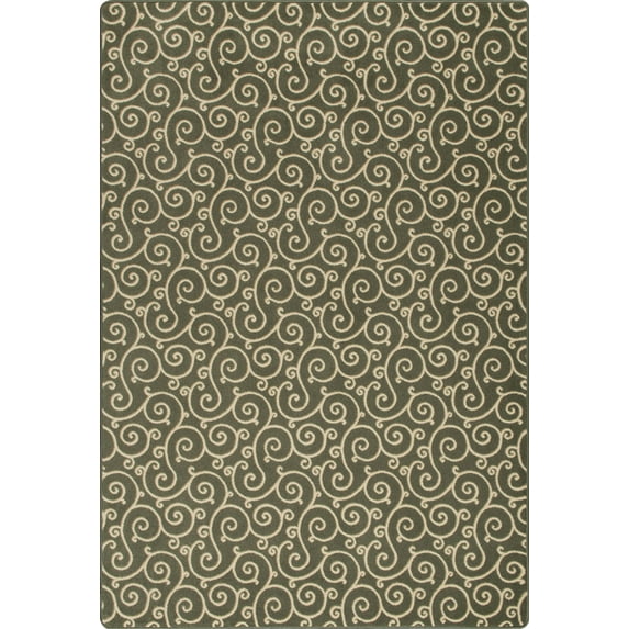 Milliken Imagine Area Rug LYRICAL Lyrical Ivy Curves Scrolls 2' 8" x 3' 10" Rectangle
