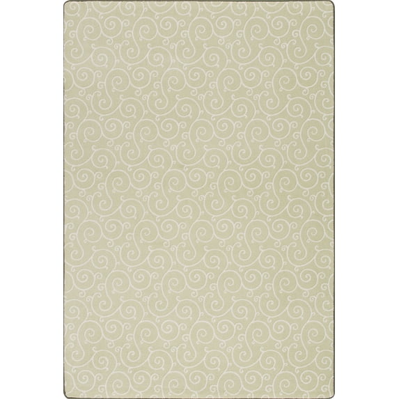 Milliken Imagine Area Rug LYRICAL Lyrical Lime Blossom Swirls Curves 2' 1" x 7' 8" Rectangle