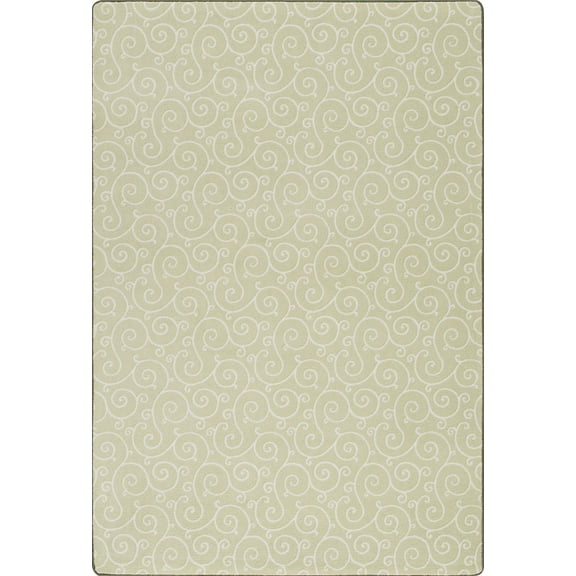 Milliken Imagine Area Rug LYRICAL Lyrical Lime Blossom Swirls Curves 3' 10" x 5' 4" Rectangle