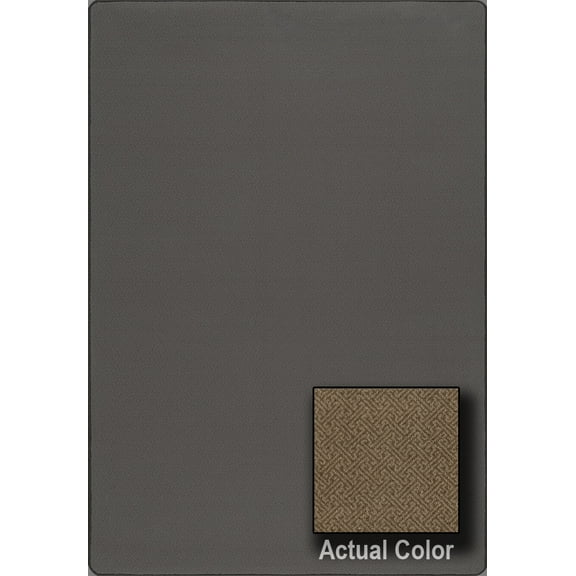Milliken Imagine Area Rug MERIT Merit Mink Achromatic Single-Color 7' 8" x 10' 9" Rectangle
