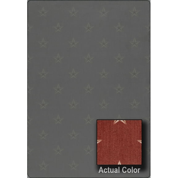 Milliken Imagine Area Rug NORTHERN STAR Northern Star Americana Red 3' 10" x 5' 4" Rectangle