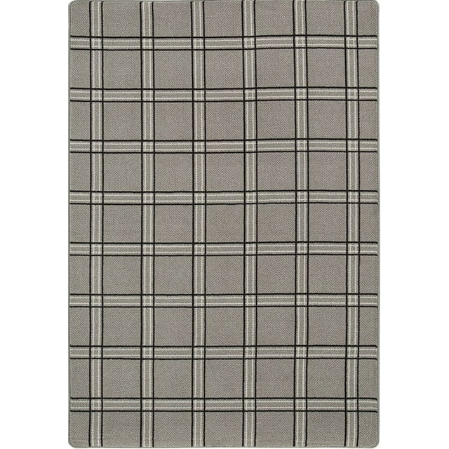 Milliken Imagine Area Rug PANE PLAID BLACK TWEED Pane Plaid Black Boxes ...