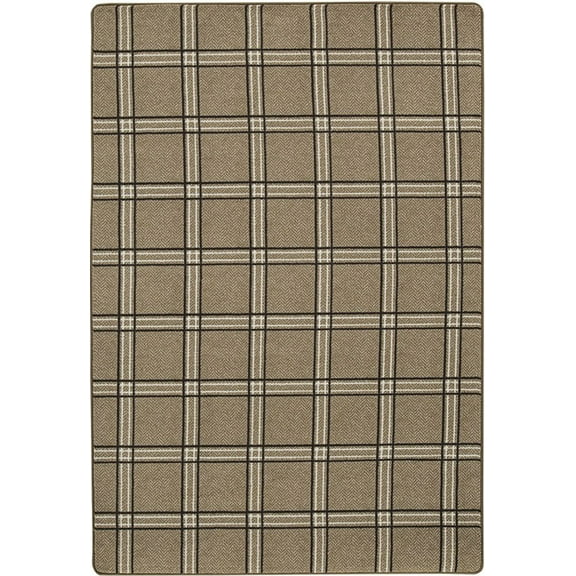 Milliken Imagine Area Rug PANE PLAID OILSKIN Pane Plaid Oilskin Plaid Rows 10 9 x 13 2 Rectangle