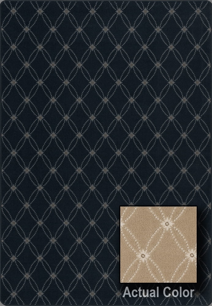 Milliken Imagine Area Rug PEARL LATTICE Pearl Lattice Parchment Bud Leaves 3' 10" x 5' 4