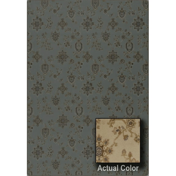 Milliken Imagine Area Rug POMEROY Pomeroy Raw Silk Leaves Arrangements 7' 8" x 10' 9" Rectangle