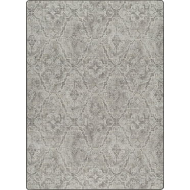 Milliken Imagine Area Rug SHIRVANNA CHARCOAL Shirvanna Charcoal Petals Curves 7 8 x 10 9 Rectangle