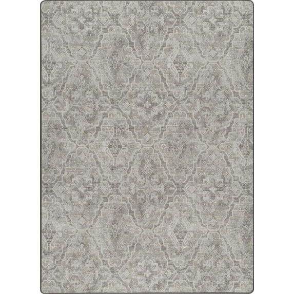 Milliken Imagine Area Rug SHIRVANNA CHARCOAL Shirvanna Charcoal Petals Curves 7 8 x 10 9 Rectangle