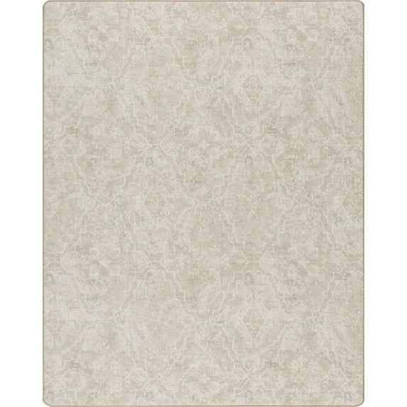 Milliken Imagine Area Rug SHIRVANNA IVORY Shirvanna Ivory Petals Diamonds 5 4 x 7 8 Rectangle