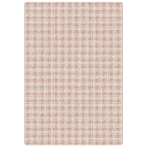 Milliken Imagine Area Rug SHORTSTOP Shortstop Carnation Stripes Plaid 2' 8" x 3' 10" Rectangle