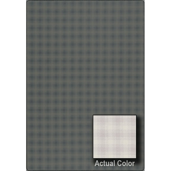 Milliken Imagine Area Rug SHORTSTOP Shortstop Lilac Stripes Plaid 2' 8" x 3' 10" Rectangle