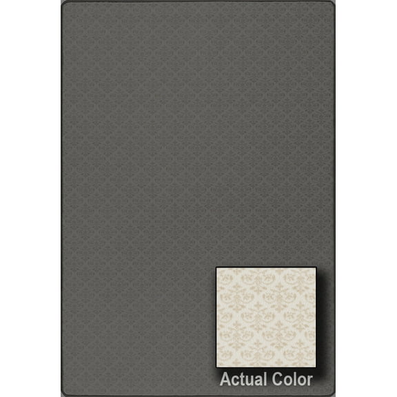 Milliken Imagine Area Rug STENCILS Stencils Parchment Checkered Boxed 3' 10" x 5' 4" Rectangle