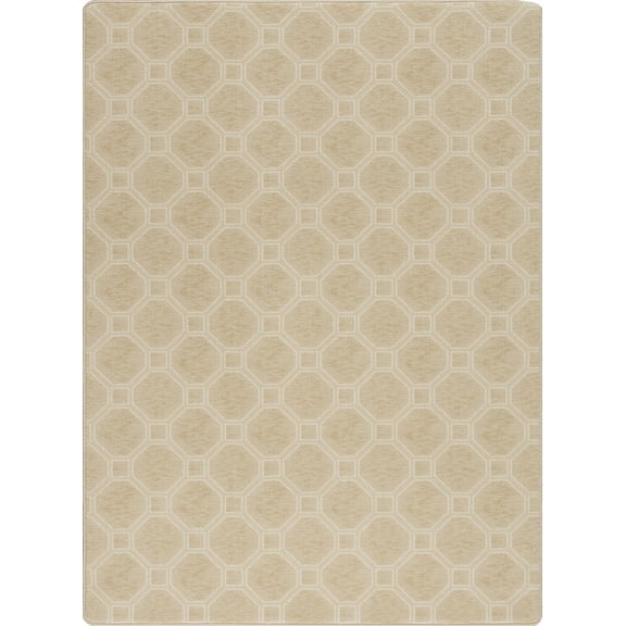 Milliken Imagine Area Rug STONEBRIDGE Stonebridge Muslin Boxes Loops 2' 1" x 7' 8" Rectangle