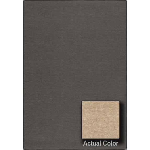 Milliken Imagine Area Rug TABINET Tabinet Khaki Single-Color Flat 3' 10" x 5' 4" Rectangle