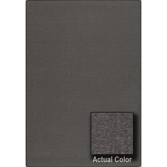 Milliken Imagine Area Rug TABINET Tabinet Velour Achromatic Single-Color 5' 4" x 7' 8" Rectangle