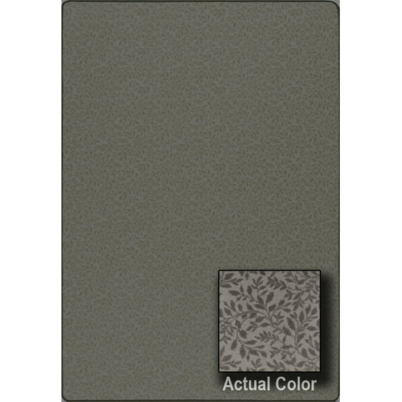 Milliken Imagine Area Rug THICKET Thicket Gray Mist Vines Petals 2' 8" x 3' 10" Rectangle