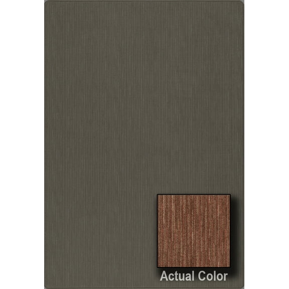 Milliken Imagine Area Rug TOP STITCH Top Stitch Brown Rows Lines 3' 10" x 5' 4" Rectangle