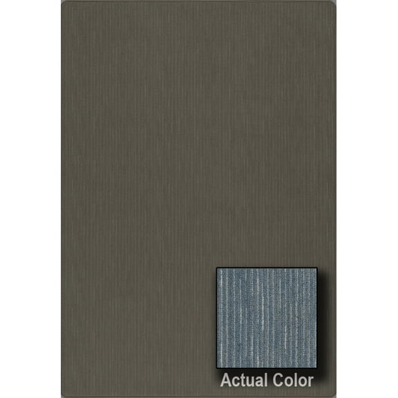 Milliken Imagine Area Rug TOP STITCH Top Stitch Deep Chambray Rows Lines 2' 8" x 3' 10" Rectangle
