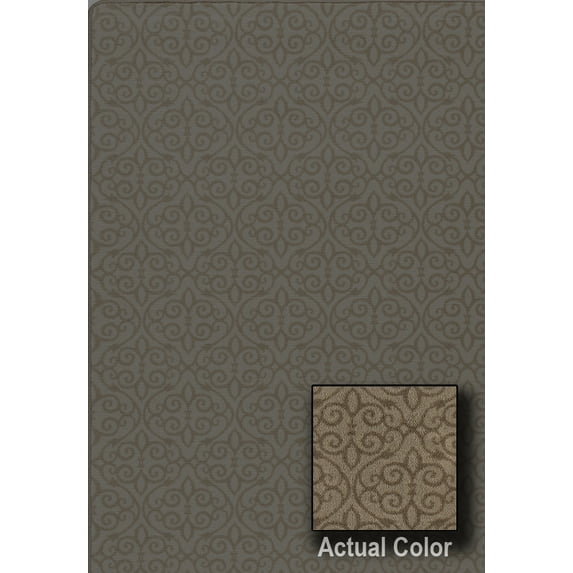 Milliken Imagine Area Rug TREASURED Treasured Bronze Swirls Ornate 2' 1" x 7' 8" Rectangle