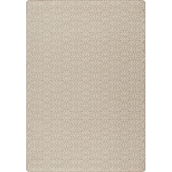 Milliken Imagine Area Rug TREASURED Treasured Cork Scrolls Swirls 7' 8" x 10' 9" Rectangle