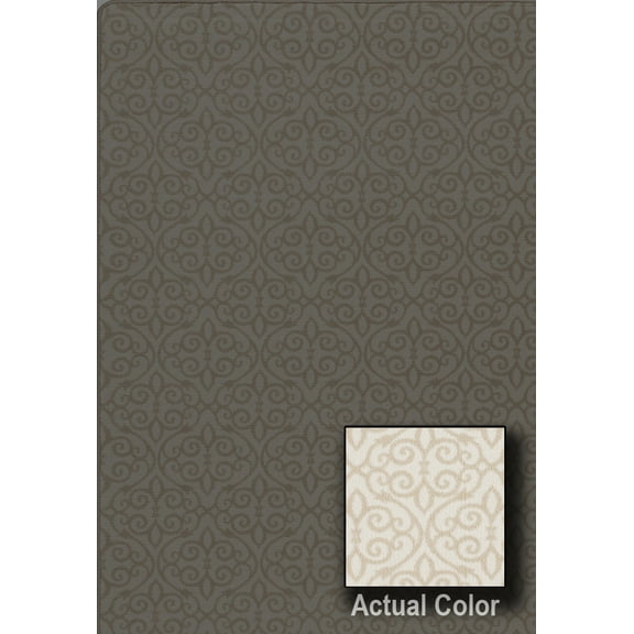 Milliken Imagine Area Rug TREASURED Treasured Raw Silk Scrolls Swirls 2' 1" x 7' 8" Rectangle
