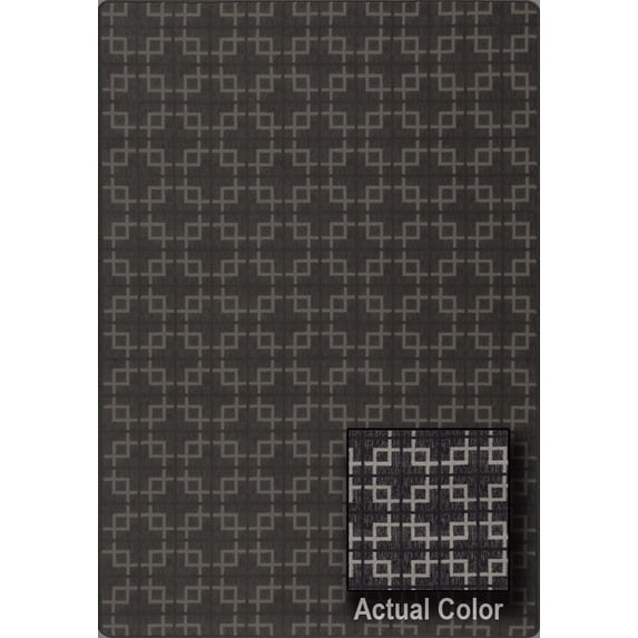 Milliken Imagine Area Rug URBANDALE Urbandale Modern Black Boxes Blocks 2' 8" x 3' 10" Rectangle
