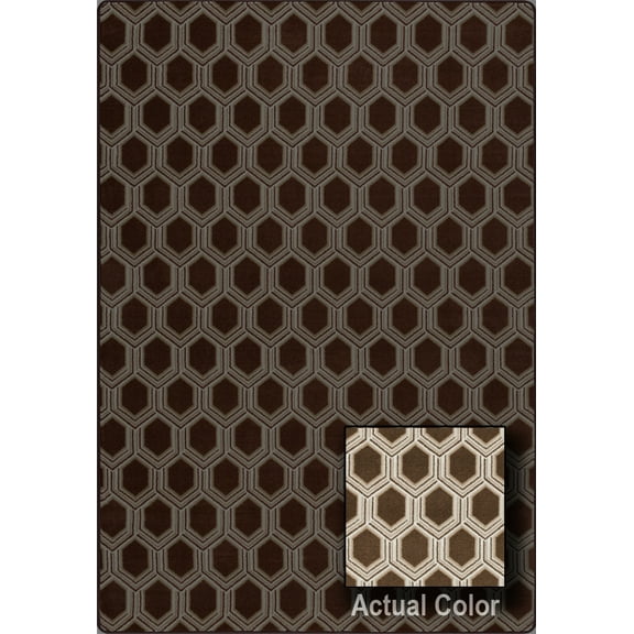 Milliken Imagine Area Rug VENETO Veneto Leather Nonobjective Diamond 2' 1" x 7' 8" Rectangle