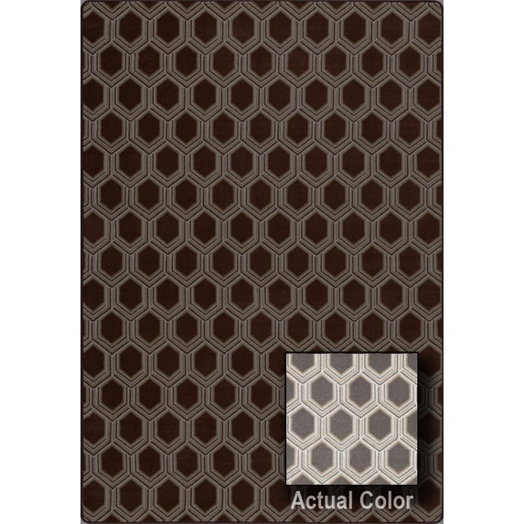 Milliken Imagine Area Rug VENETO Veneto Nickel Diamond Plated 2' 8" x 3' 10" Rectangle