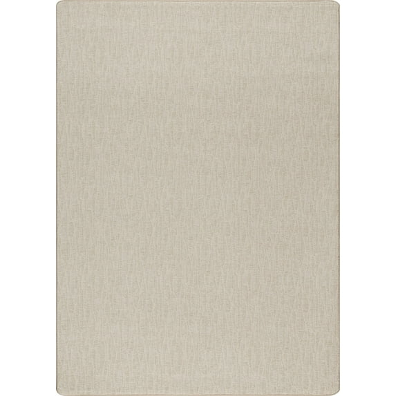 Milliken Imagine Area Rug WOVEN EDGE FLAX Woven Edge Flax Single Colored Cream 2 1 x 7 8 Rectangle