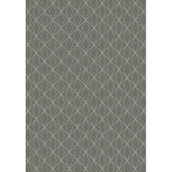 Milliken Imagine Figurative Area Rug FINE BALANCE SILVER THREAD Fine Balance Silver Thread 7' 8" x 10' 9" Rectangle