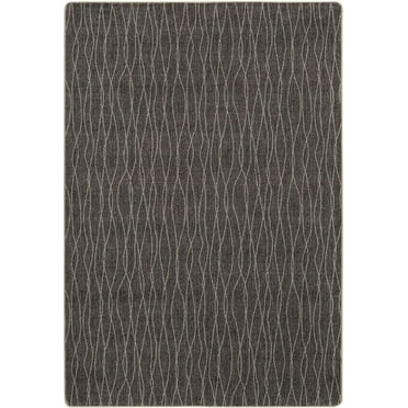 Milliken Imagine Figurative Area Rug FLOW II CHARCOAL Flow Ii Charcoal 5' 4" x 7' 8" Rectangle