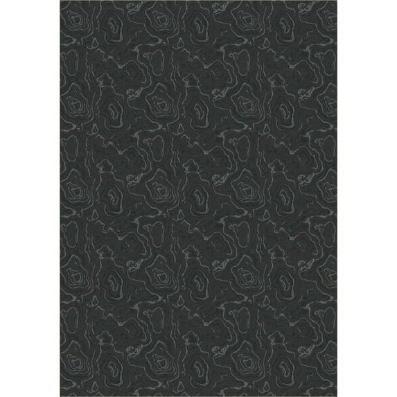 Milliken Imagine Figurative Area Rug LASTING BEAUTY DEEP TURQUOISE Lasting Beauty Deep Turquoise 5' 4" x 7' 8" Rectangle