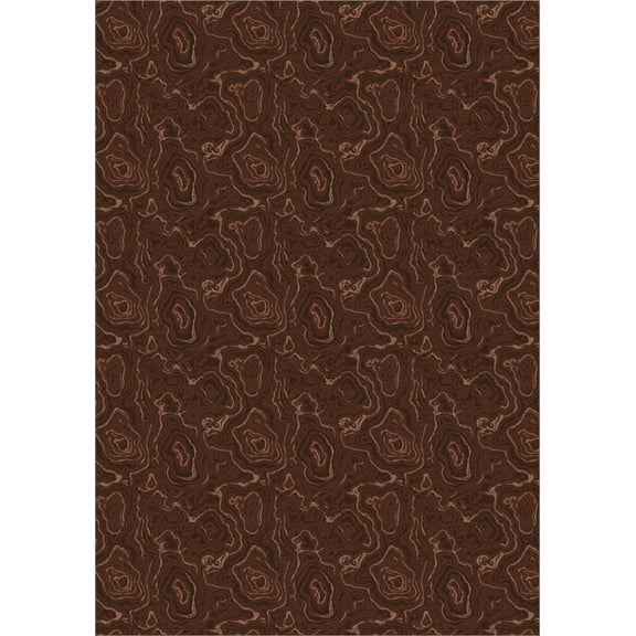 Milliken Imagine Figurative Area Rug LASTING BEAUTY RED OCHRE Lasting Beauty Red Ochre 2' 1" x 7' 8" Runner