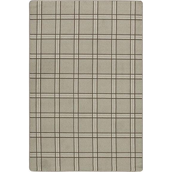Milliken Imagine Figurative Area Rug PANE PLAID COIR Pane Plaid Coir 2' 1" x 7' 8" Rectangle