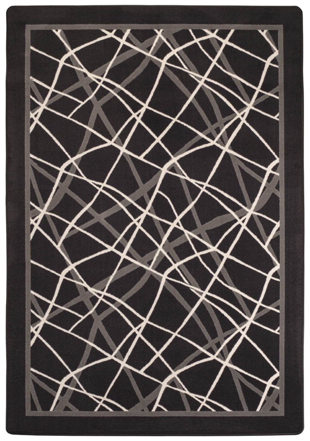 Milliken In The Moment Area Rug 4000177371 Cordas Grayscale Lines ...