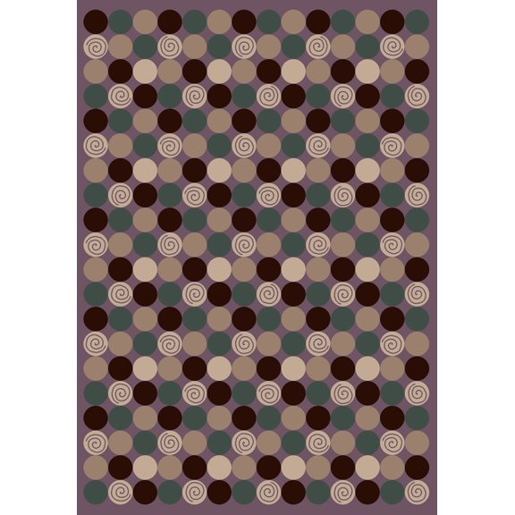 Milliken Innovations Area Rug DA T DA AMETHYST Da T Da Amethyst Rings Loops 2' 8" x 3' 10" Rectangle